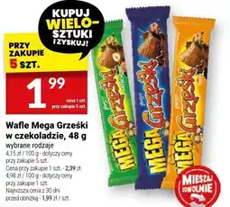 Twój Market Wafle Mega Grzeski w czekoladzie, 48 g oferta