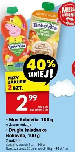 Twój Market Drugie śniadanko Bobovita, 100 g oferta