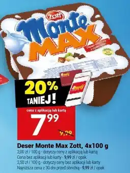 Twój Market Deser Monte Max Zott, 4x100 g oferta