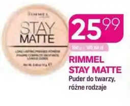 Koliber drogerie Rimmel stay matte puder do twarzy oferta