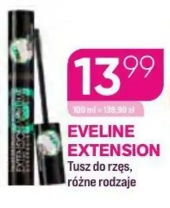 Koliber drogerie Eveline extension tusz do rzęs oferta