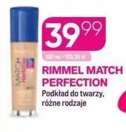 Koliber drogerie Rimmel match perfection podkład do twarzy oferta
