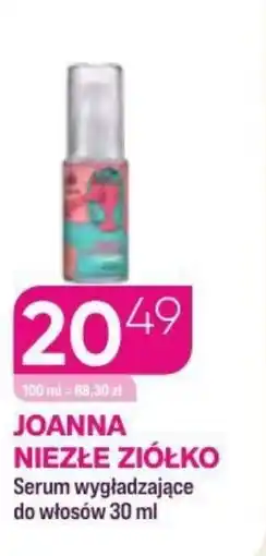 Koliber drogerie Joanna niezłe ziółko serum wygładzające do włosów oferta