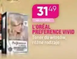 Koliber drogerie L'oréal preference vivid toner do włosów oferta