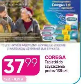 Koliber drogerie Corega tabletki do czyszczenia protez oferta