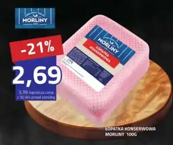 Łopatka konserwowa morliny