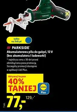 Lidl Piła do gałęzi 12v Parkside oferta