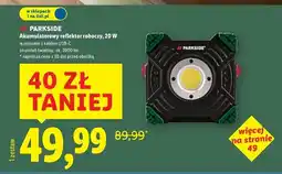 Lidl Reflektor roboczy akumulatorowy paal 6000 d1 20 w Parkside oferta