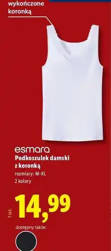 Lidl Podkoszulek damski z koronką s-l Esmara oferta