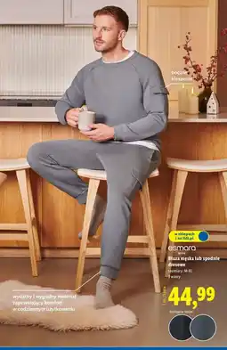 Lidl Spodnie dresowe męskie m-xxl Esmara Livergy oferta