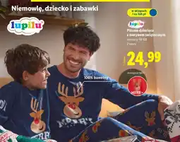 Lidl Piżama świąteczna dziecięca 98-128 Lupilu oferta