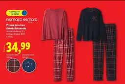 Lidl Piżama męska z polaru m-xl Esmara oferta