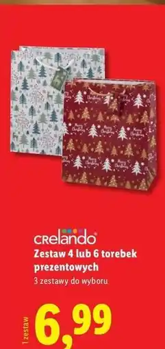 Lidl Torebki na prezenty Crelando oferta