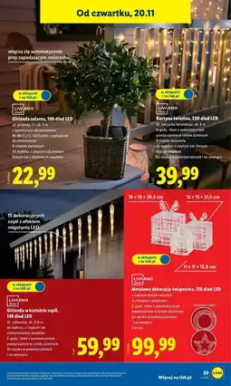 Lidl Girlanda sople 148 led Livarno Home oferta