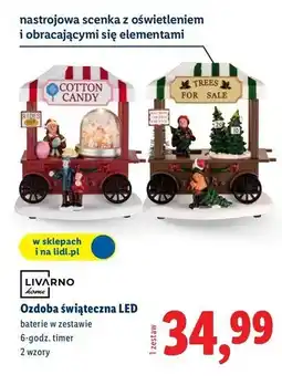 Lidl Ozdoba świąteczna led Livarno Home oferta