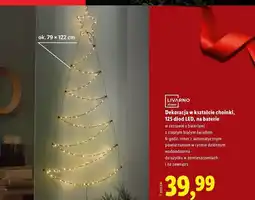 Lidl Dekoracja choinka 125 led Livarno Home oferta
