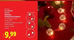 Lidl Girlanda 10 led Livarno Home oferta