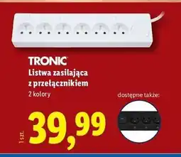 Lidl Listwa zasilająca z przełącznikiem Tronic oferta