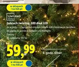 Lidl Łańcuch świetlny 580 led Livarno Home oferta