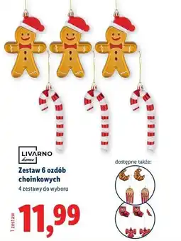 Lidl Ozdoby choinkowe laski cukrowe Livarno Home oferta