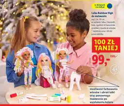 Lidl Lalka rainbow high do malowania oferta
