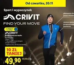 Lidl Kurtka termiczna męska s-xl Crivit oferta