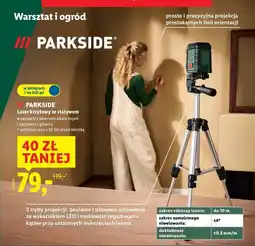 Lidl Laser krzyżowy ze statywem Parkside oferta