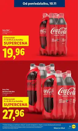 Lidl Napój Coca-Cola oferta