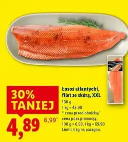 Lidl Łosoś atlantycki filet ze skórą Laschinger oferta
