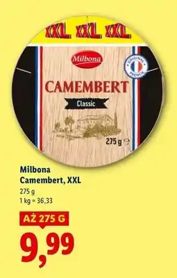 Lidl Ser camembert xxl Milbona oferta