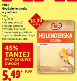 Lidl Ser gouda holenderska Pilos oferta