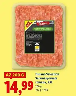 Lidl Salami spinata romana Dulano Selection oferta
