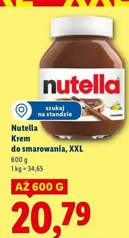 Lidl Krem czekoladowo-orzechowy Nutella oferta