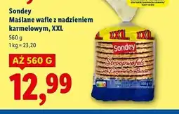 Lidl Wafle maślane z nadzieniem karmelowym Sondey oferta