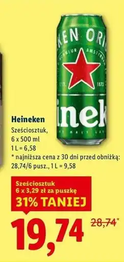 Lidl Piwo Heineken oferta