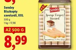 Lidl Biszkopty savoiardi Sondey oferta