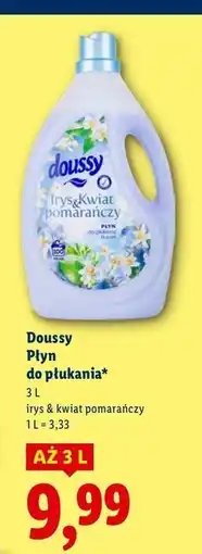 Lidl Płyn do płukania irys i kwiat pomarańczy Doussy oferta