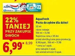Lidl Pasta do zębów 6-8 Aquafresh My Big Teeth oferta
