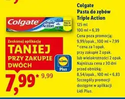 Lidl Pasta do zębów Colgate Triple Action oferta