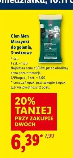 Lidl Maszynka do golenia Cien Men oferta