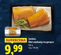 Lidl Jesiotr kawałki wędzone na gorąco oferta