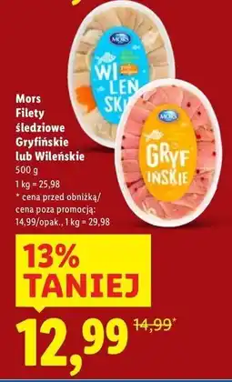 Lidl Filety śledziowe wileńskie Mors Ryby oferta