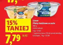 Lidl Filety śledziowe w sosie śmietanowym Lisner oferta
