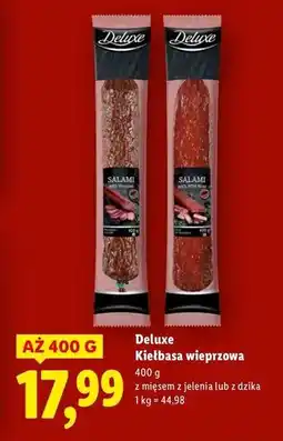 Lidl Kiełbasa wieprzowa z mięsem dzika Deluxe (Schwarz) oferta