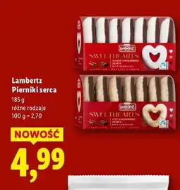 Lidl Pierniki białe serca Lambertz oferta