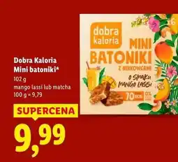 Lidl Mini batoniki z nerkowców matcha Dobra Kaloria oferta