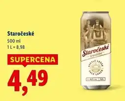 Lidl Piwo Staroceske Svetly Lezak oferta