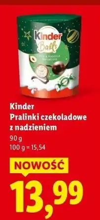 Lidl Kulki mleczne Kinder oferta