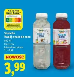 Lidl Napój kokosowy malina-cytryna Solevita oferta