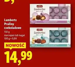 Lidl Praliny czekoladowe nugat Lambertz oferta